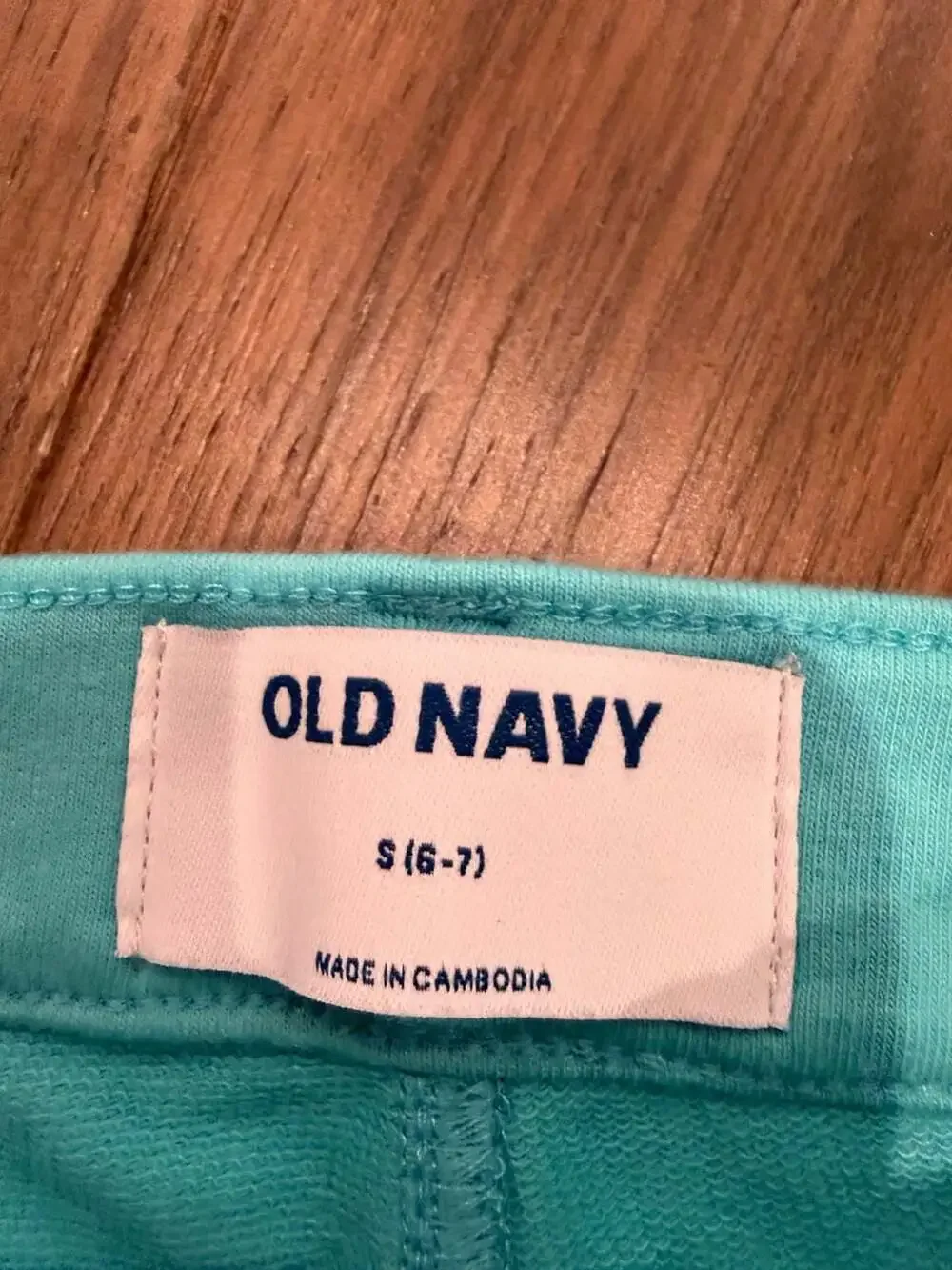 Old Navy Girls French Terry Rolled-Cuff Midi Shorts Aqua Size S (6-7)
